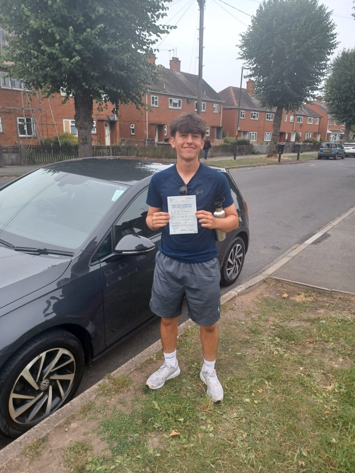 Proud driving test pass